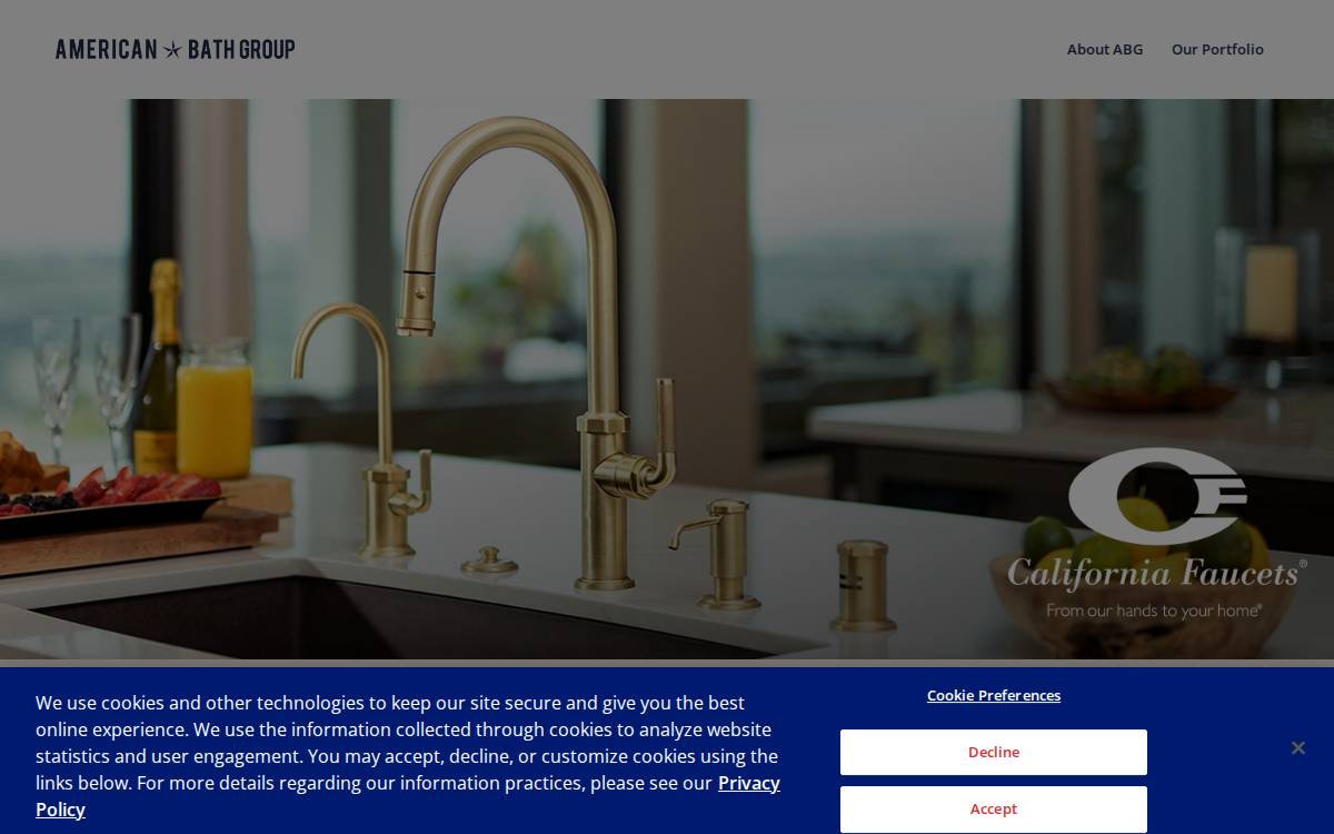 American Bath Group website preview
