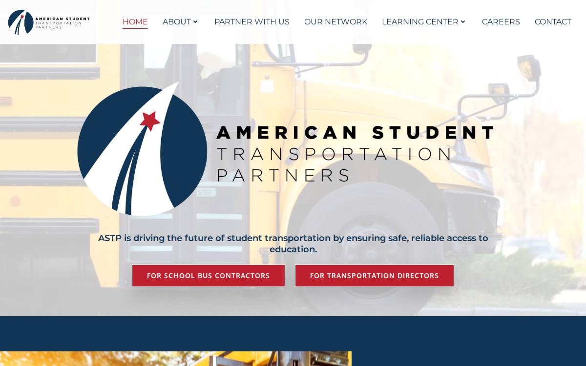 American Student Transportation Partners website preview