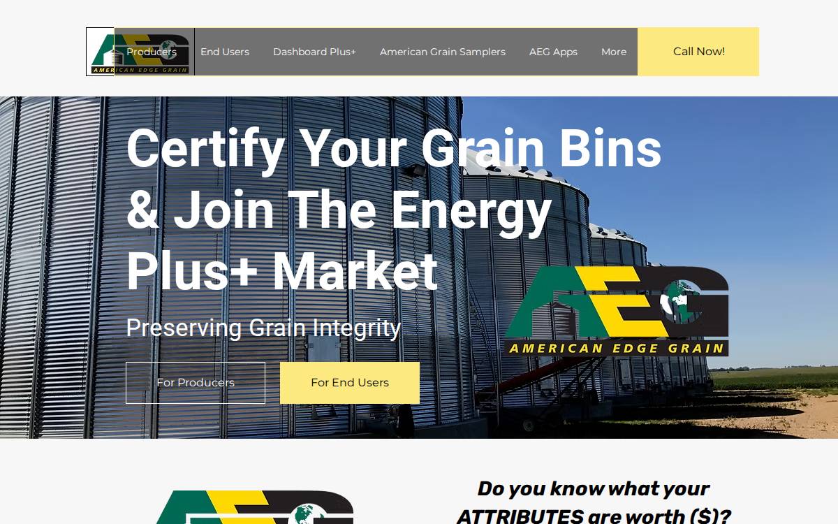 Americanedgegrain website preview