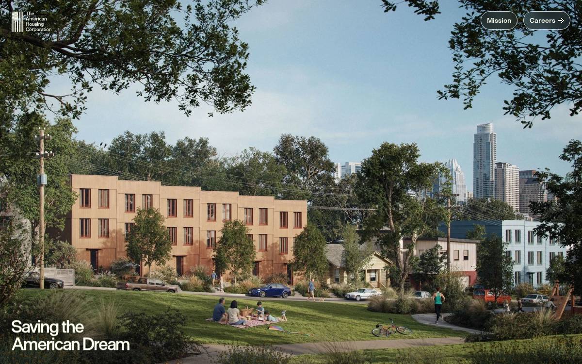 Americanhousing website preview