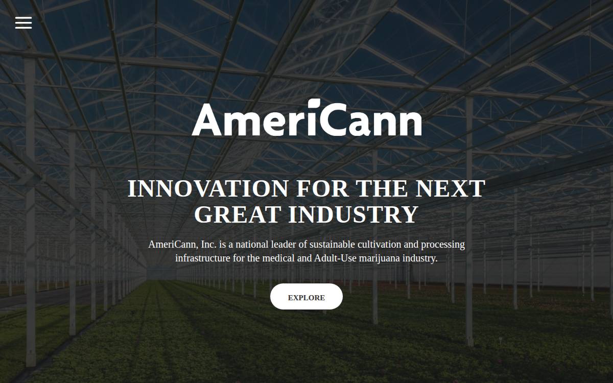 AmeriCann website preview