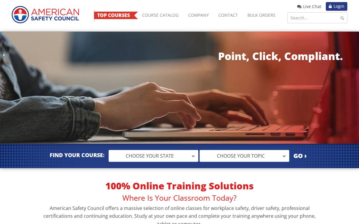 Americansafetycouncil website preview