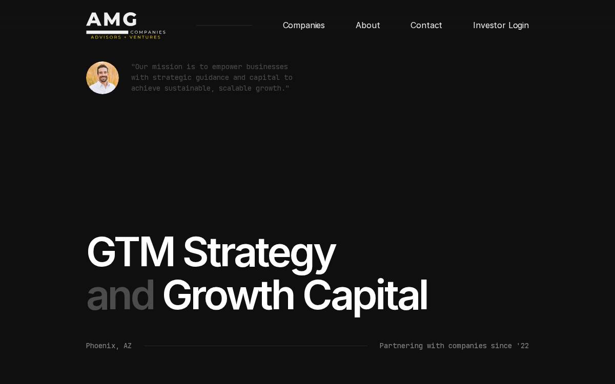 AMG Ventures website preview