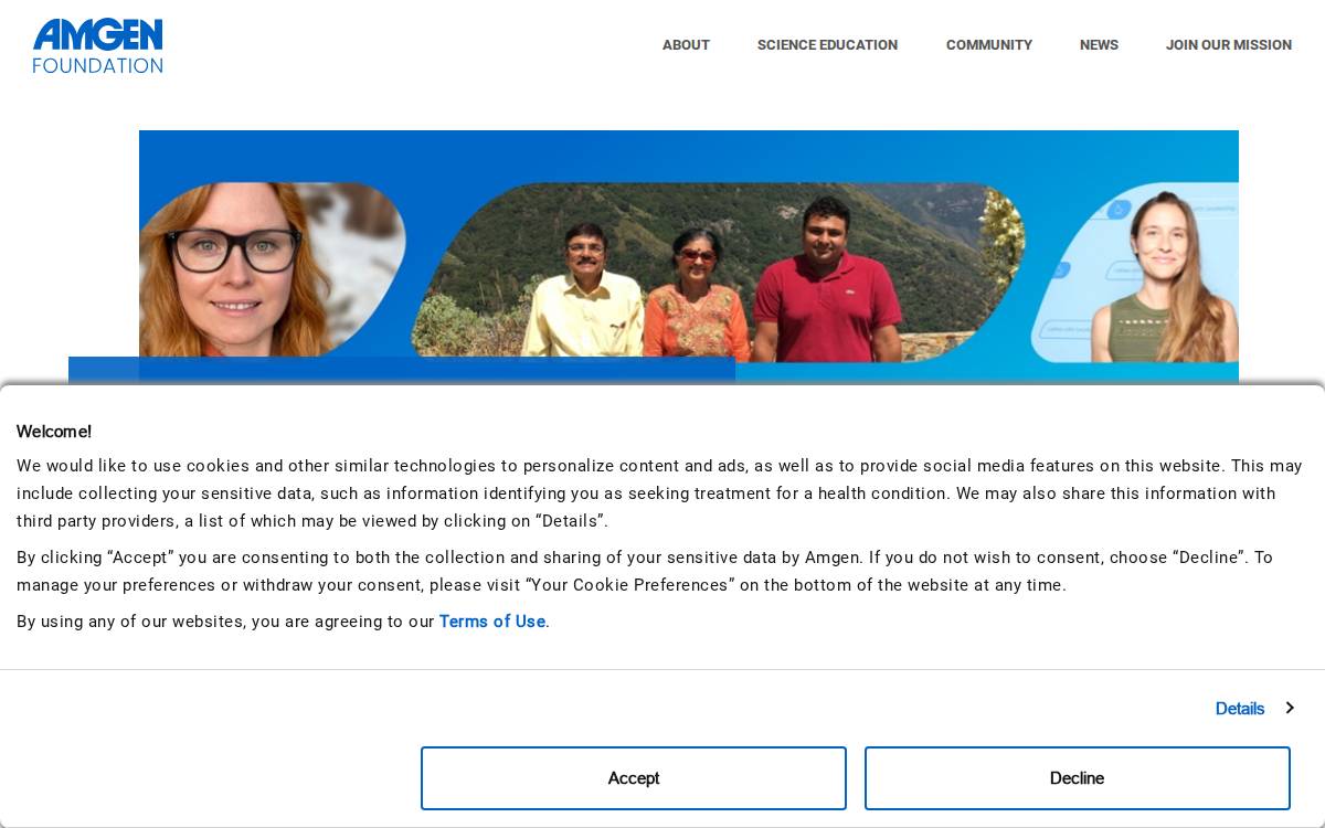 Amgenfoundation website preview