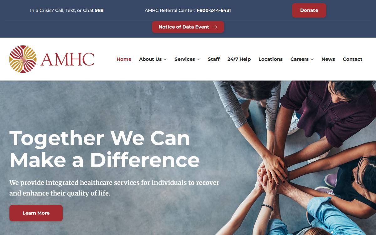 Amhc website preview