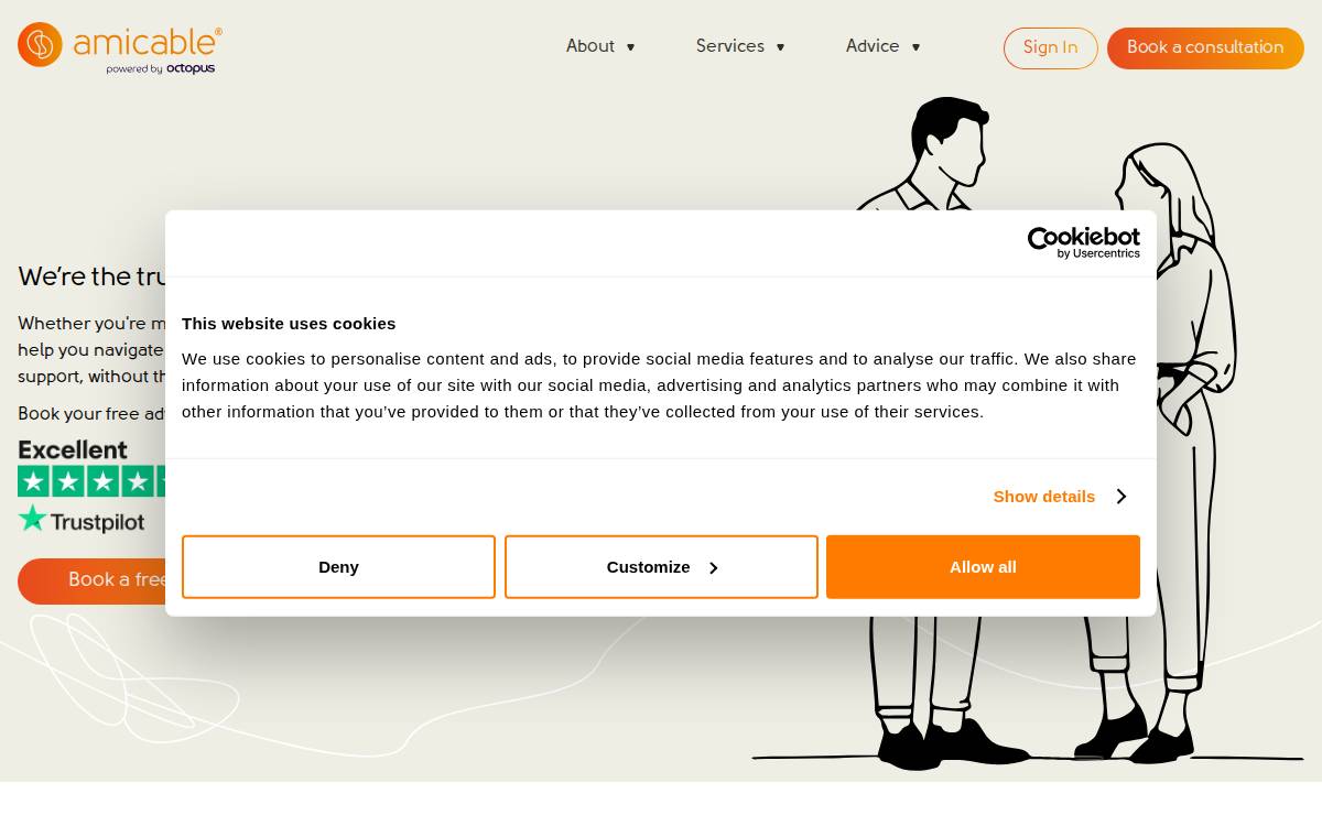 amicable website preview