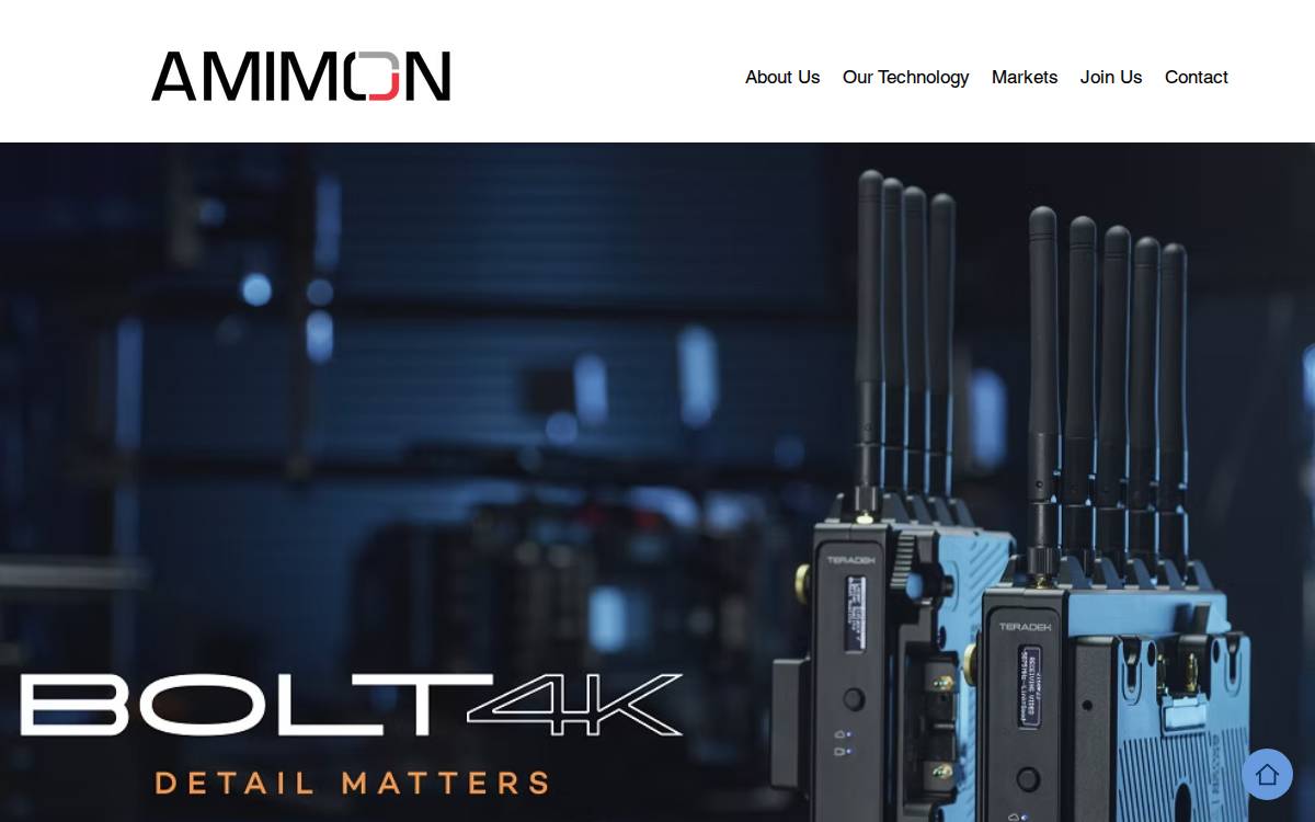 Amimon website preview