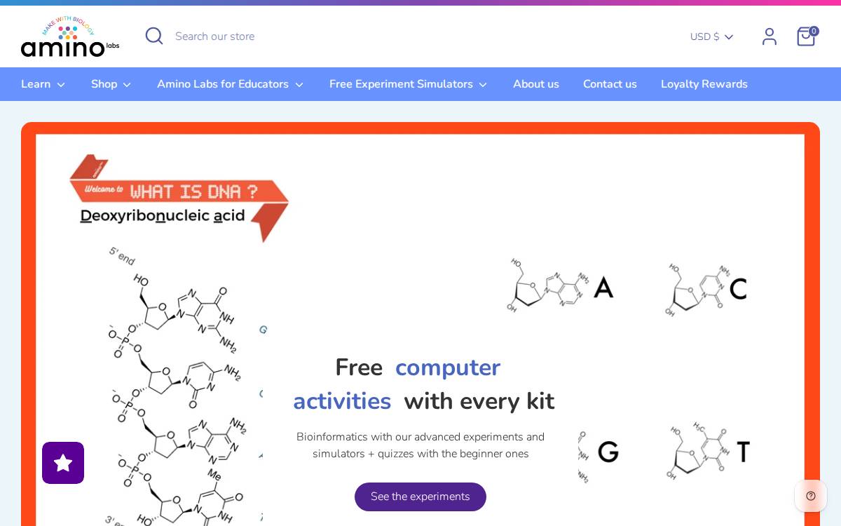 Amino website preview
