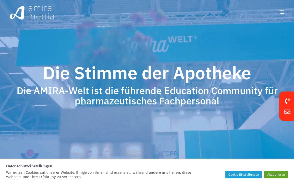 Amira Media website preview