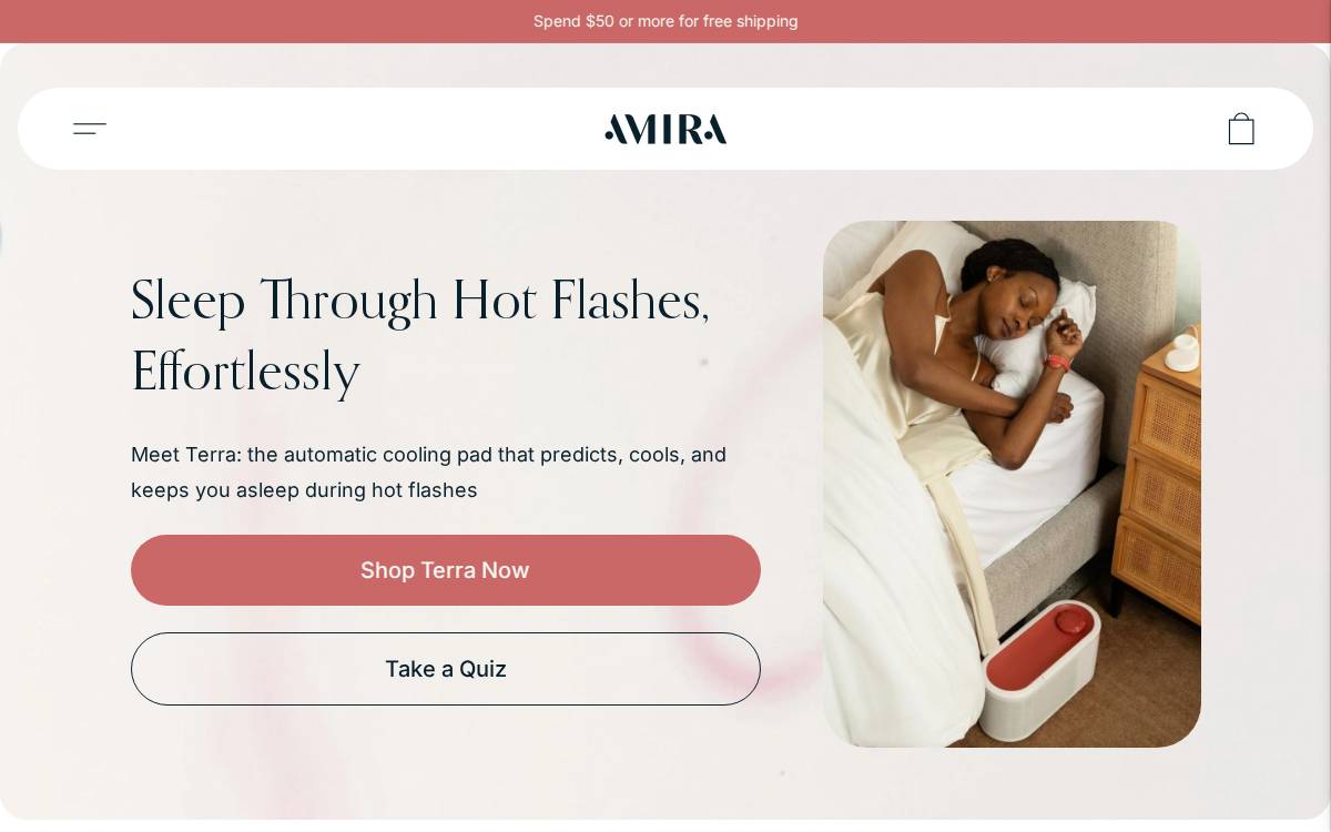 Amira website preview