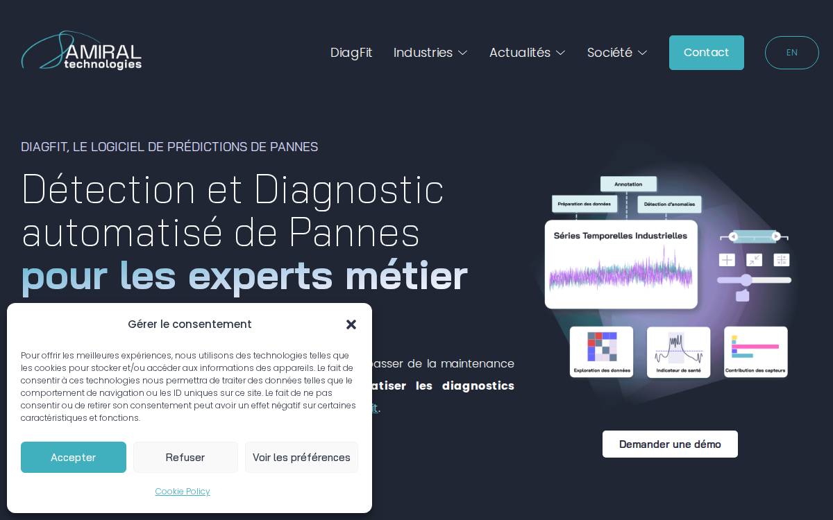 Amiral Technologies website preview