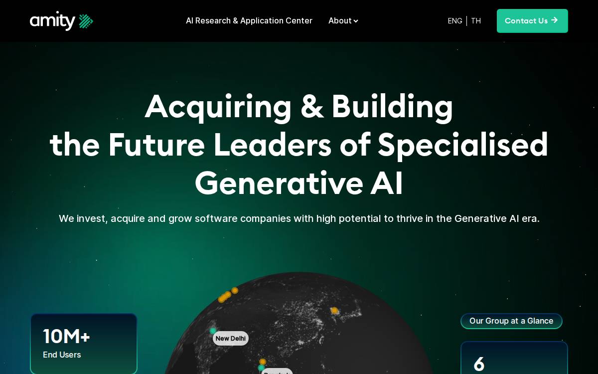 Amity website preview