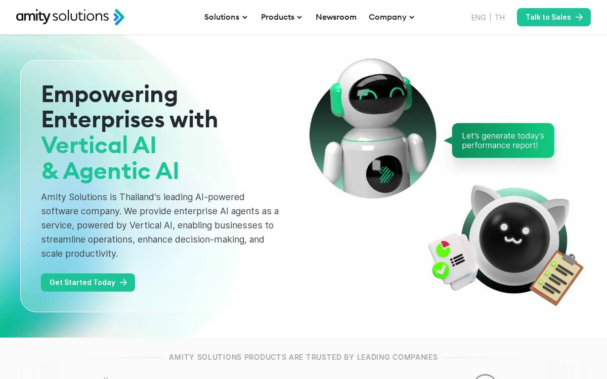 Amitysolutions website preview