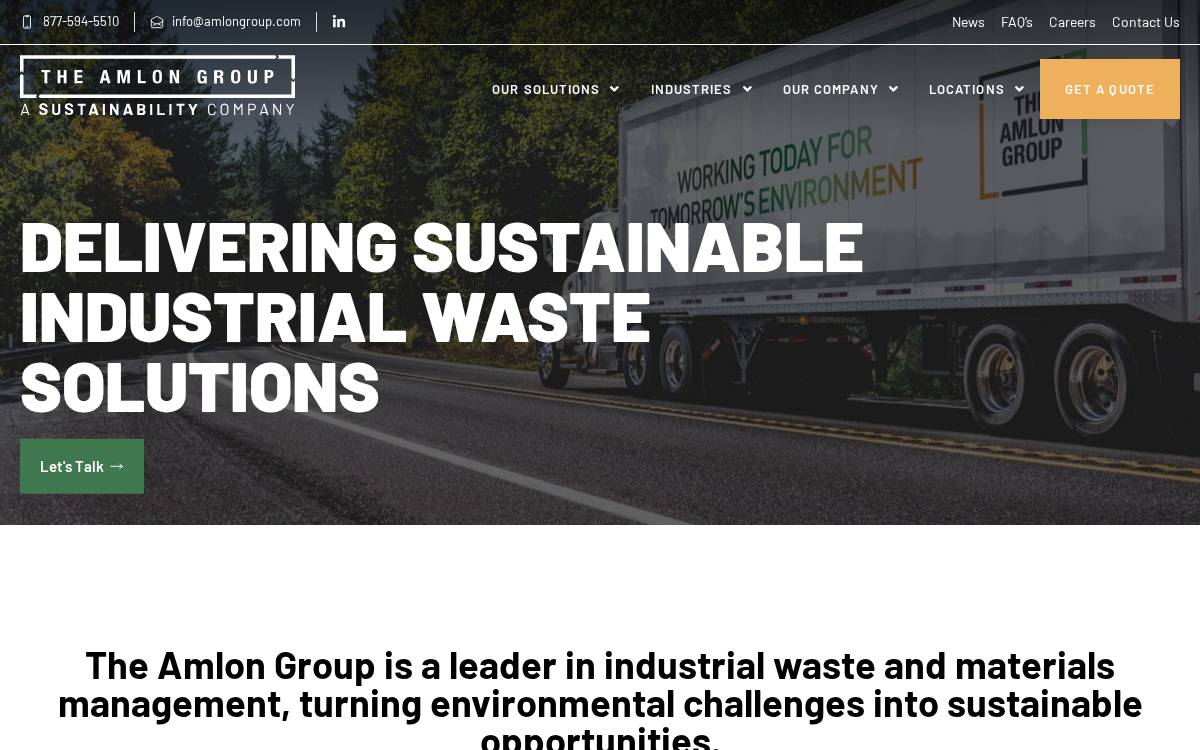 Amlon Group website preview