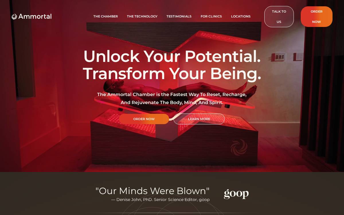 Ammortal website preview