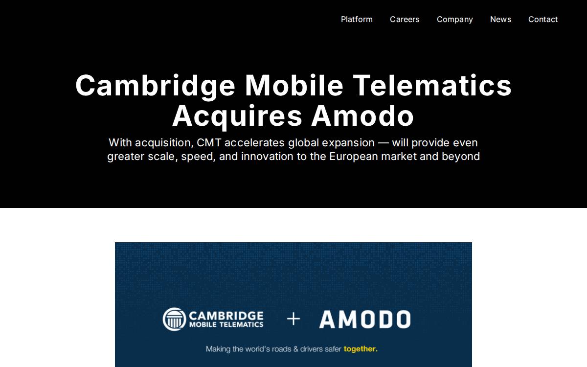 Amodo fintech-blockchain website preview