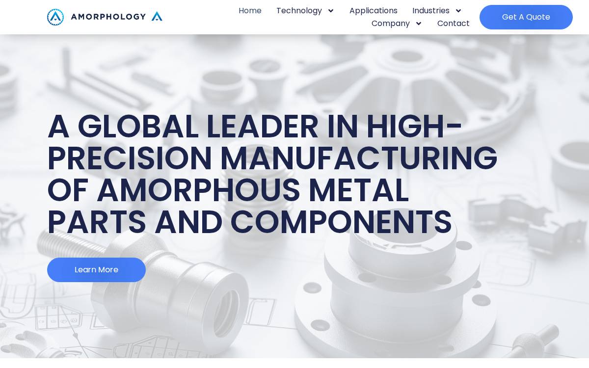 AMORPHOLOGY INC website preview