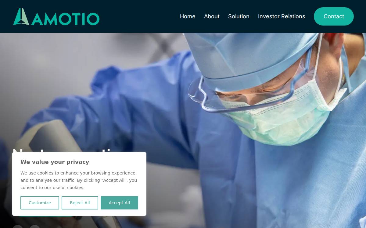 Amotio website preview