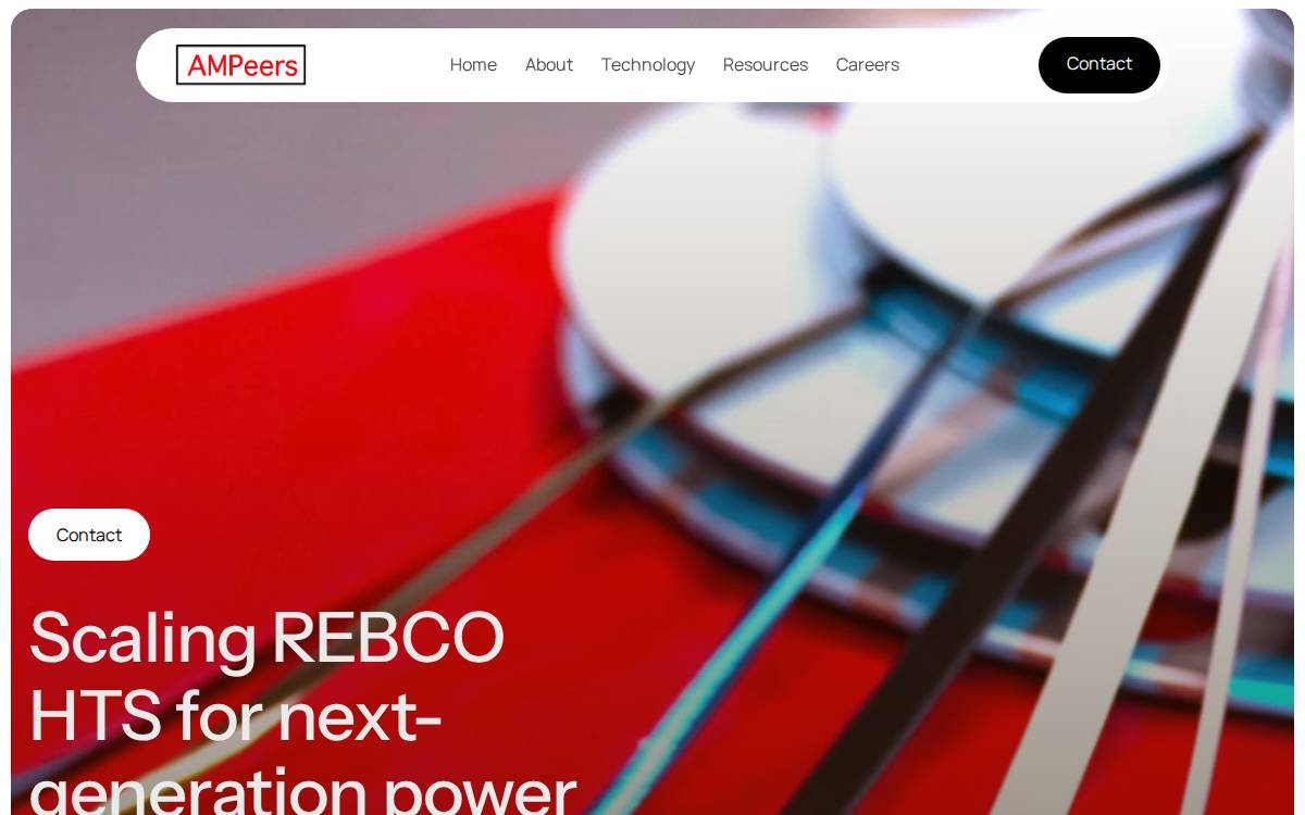 AMPeers website preview