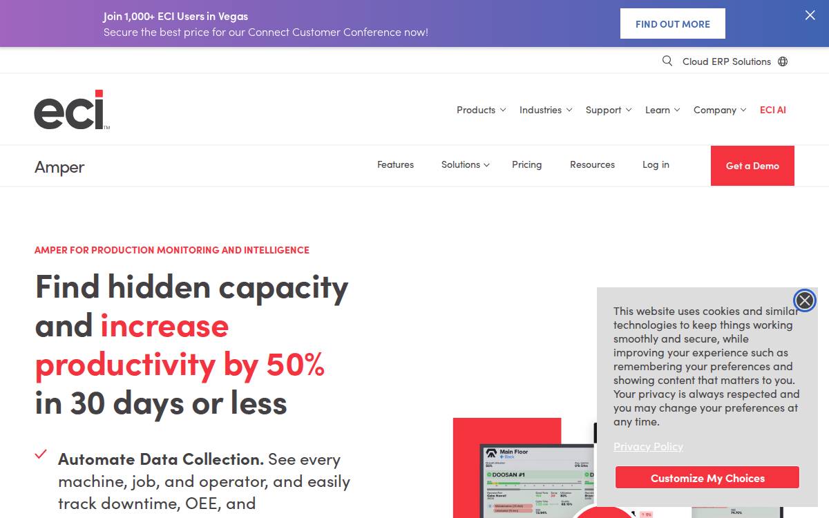 Amper website preview