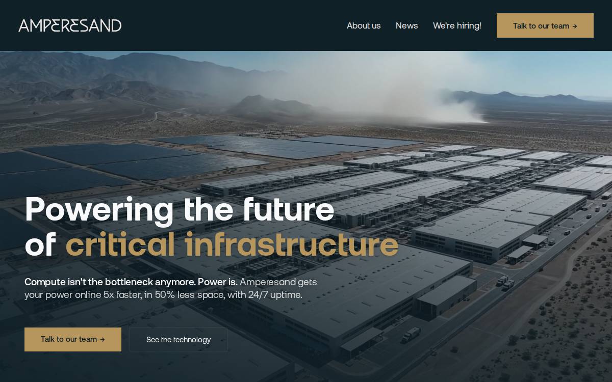 Amperesand website preview