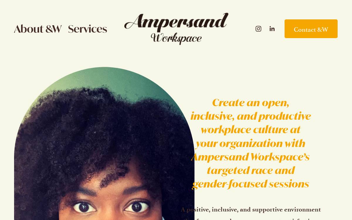 Ampersand Workspace website preview