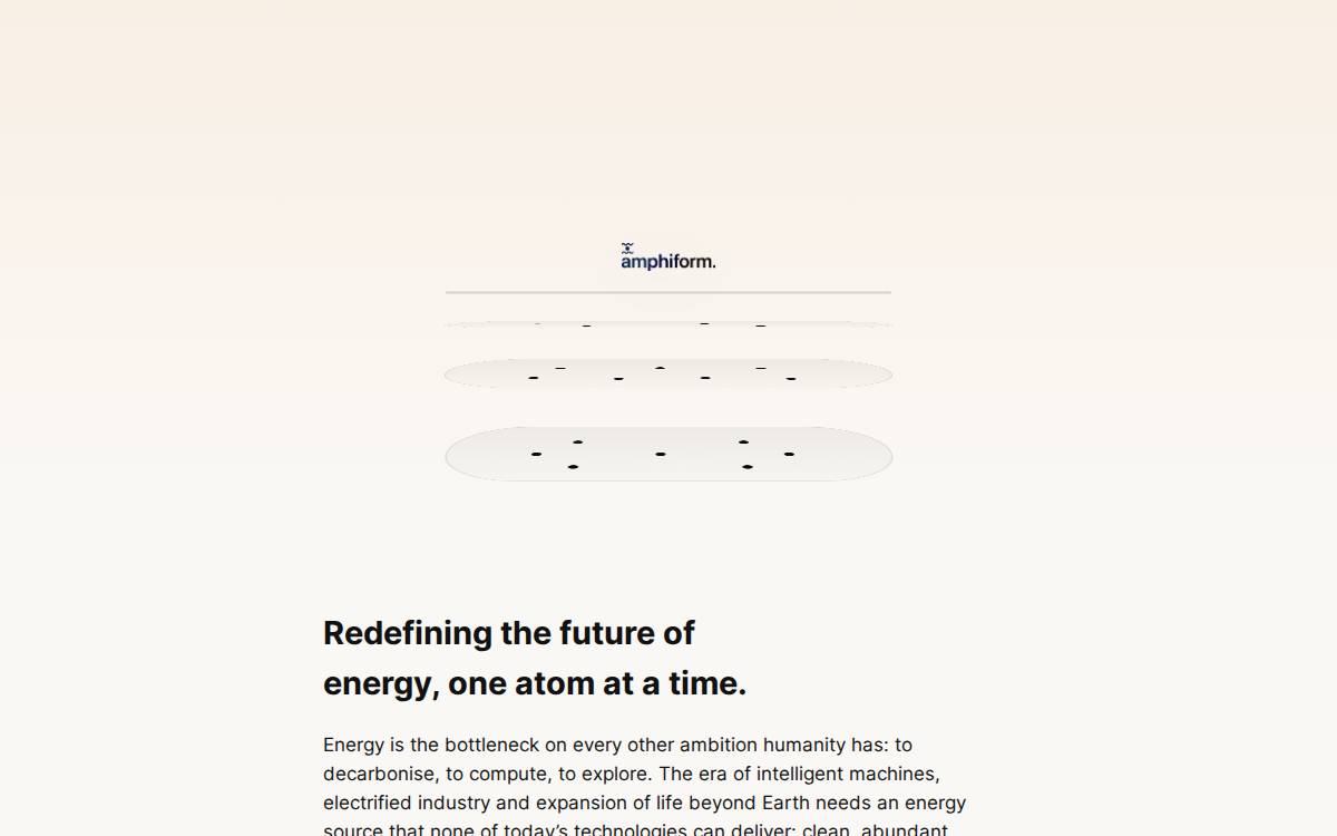 Amphiform website preview