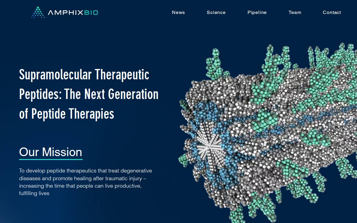 Amphix Bio website preview