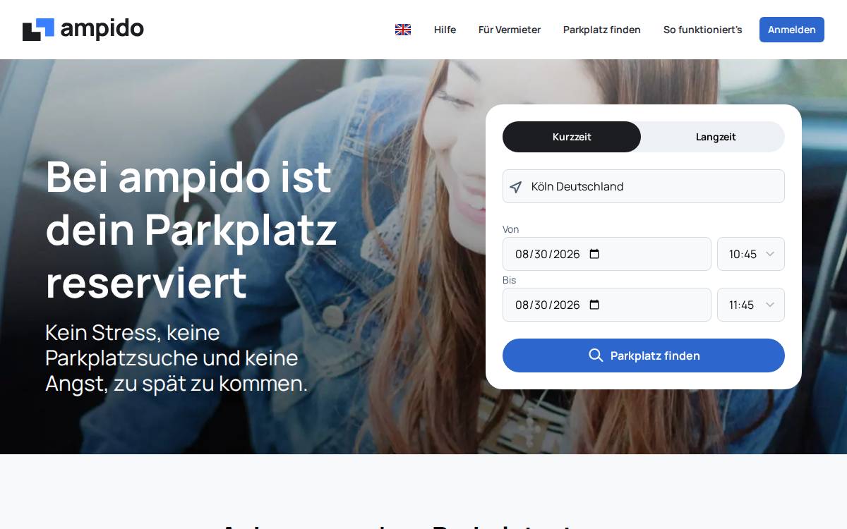 Ampido website preview