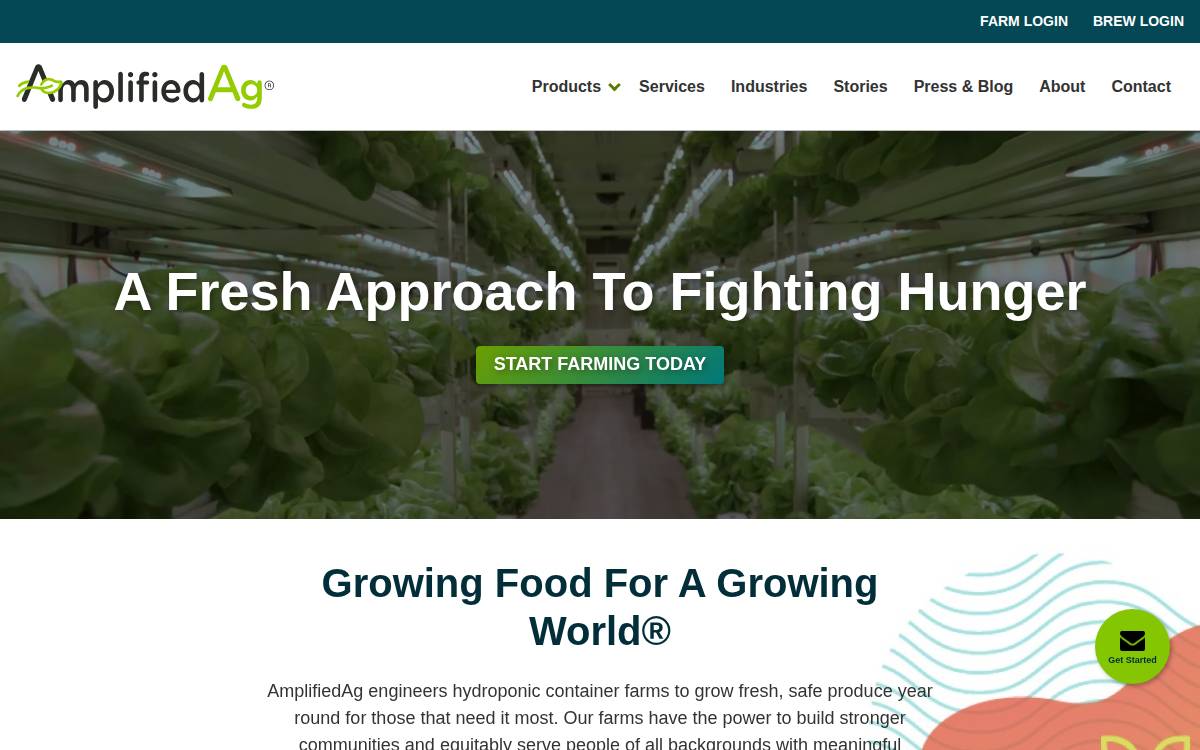 AmplifiedAg website preview