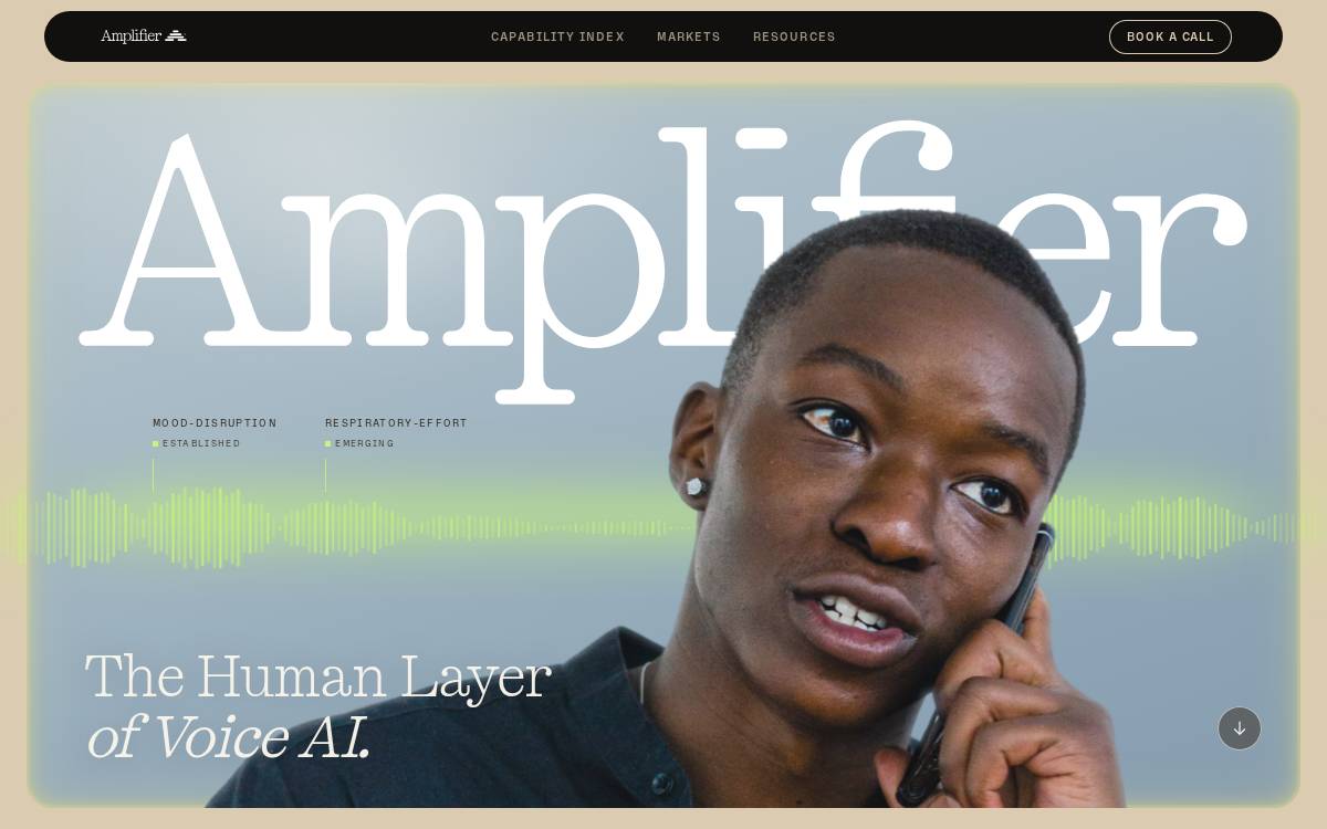 Amplifier Health website preview