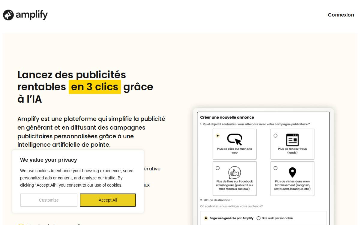 Amplify website preview