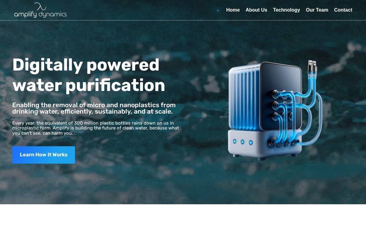 Amplify Dynamics website preview