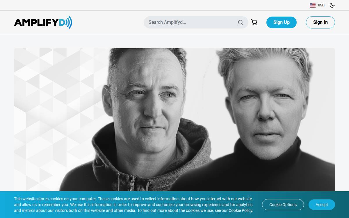 Amplifyd website preview
