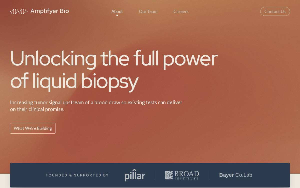 Amplifyer Bio website preview