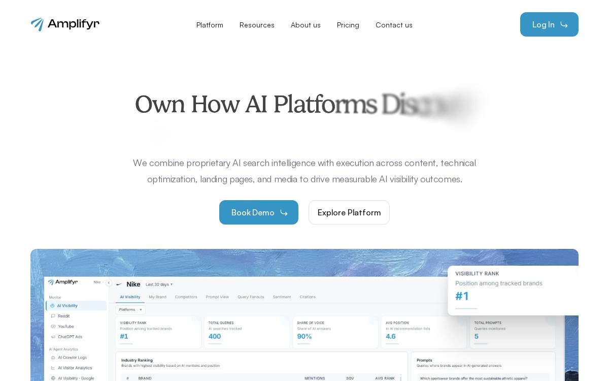 Amplifyr website preview