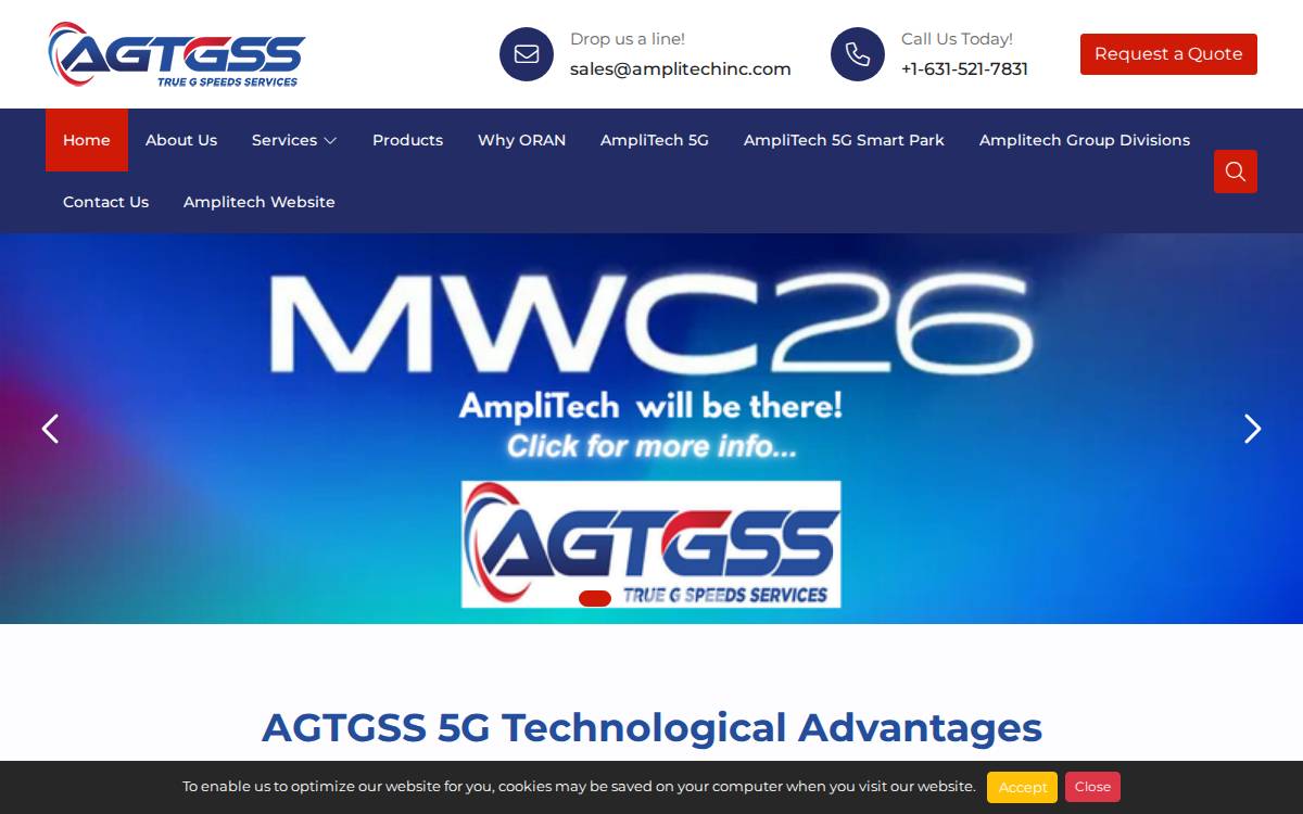 AmpliTech Group website preview