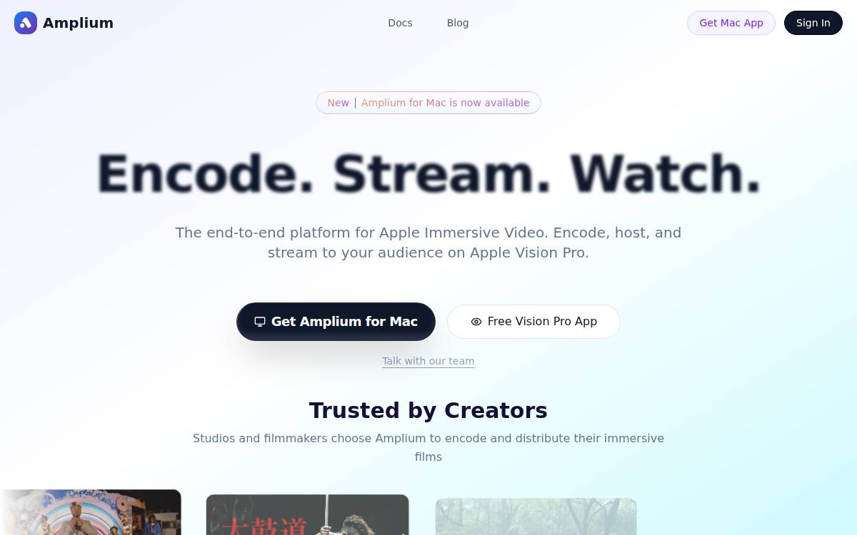 Amplium, Inc website preview