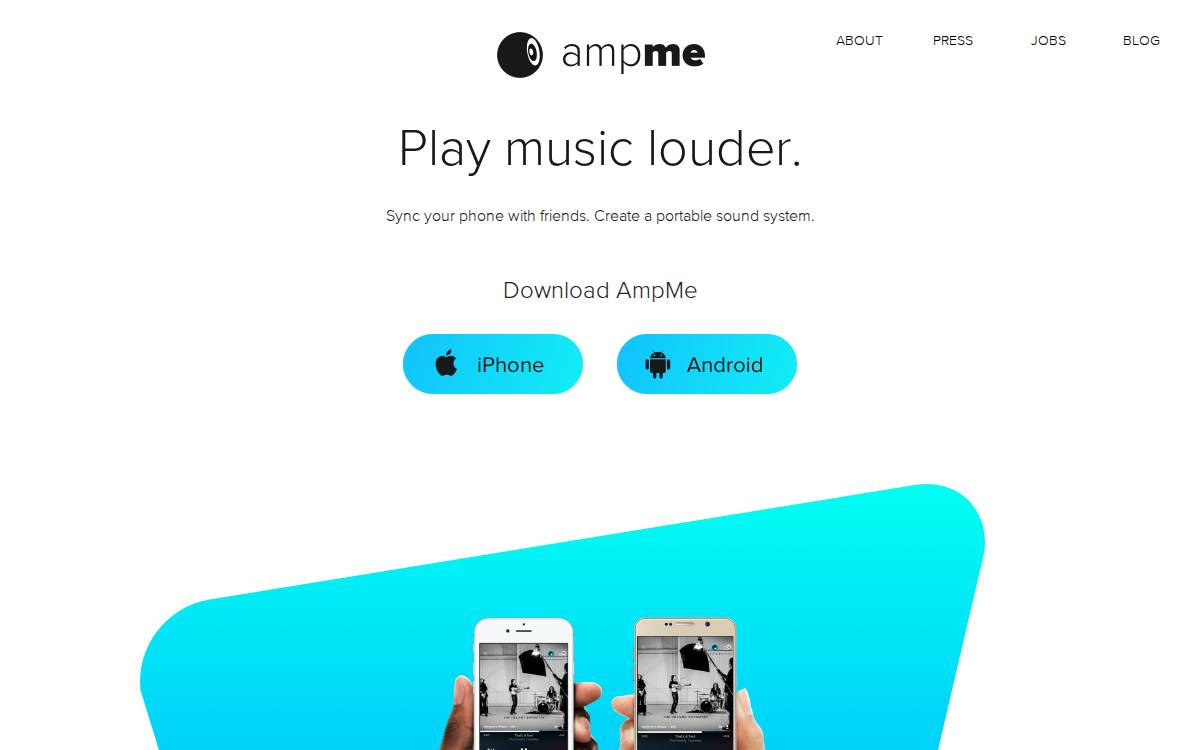 Ampme website preview