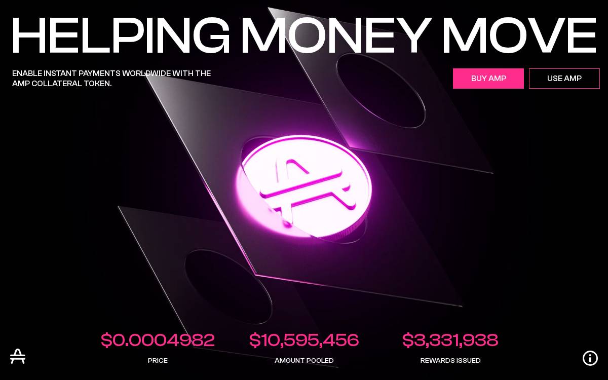 Amptoken website preview