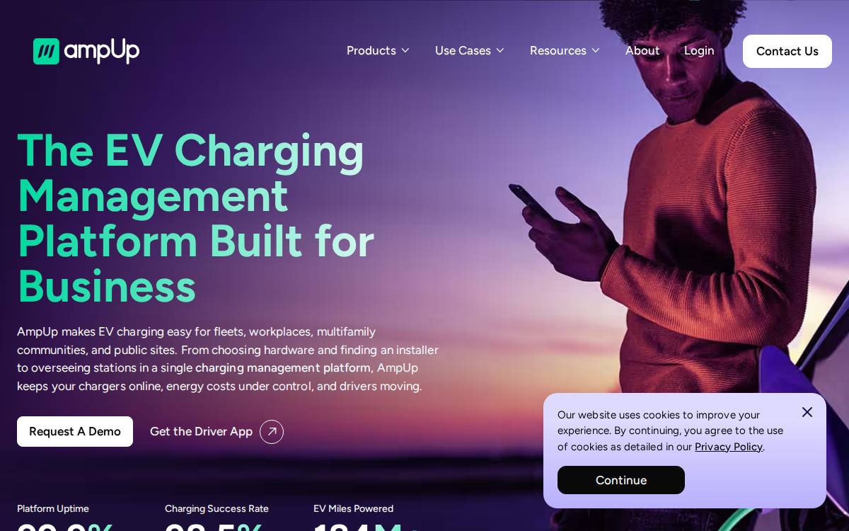 AmpUp website preview