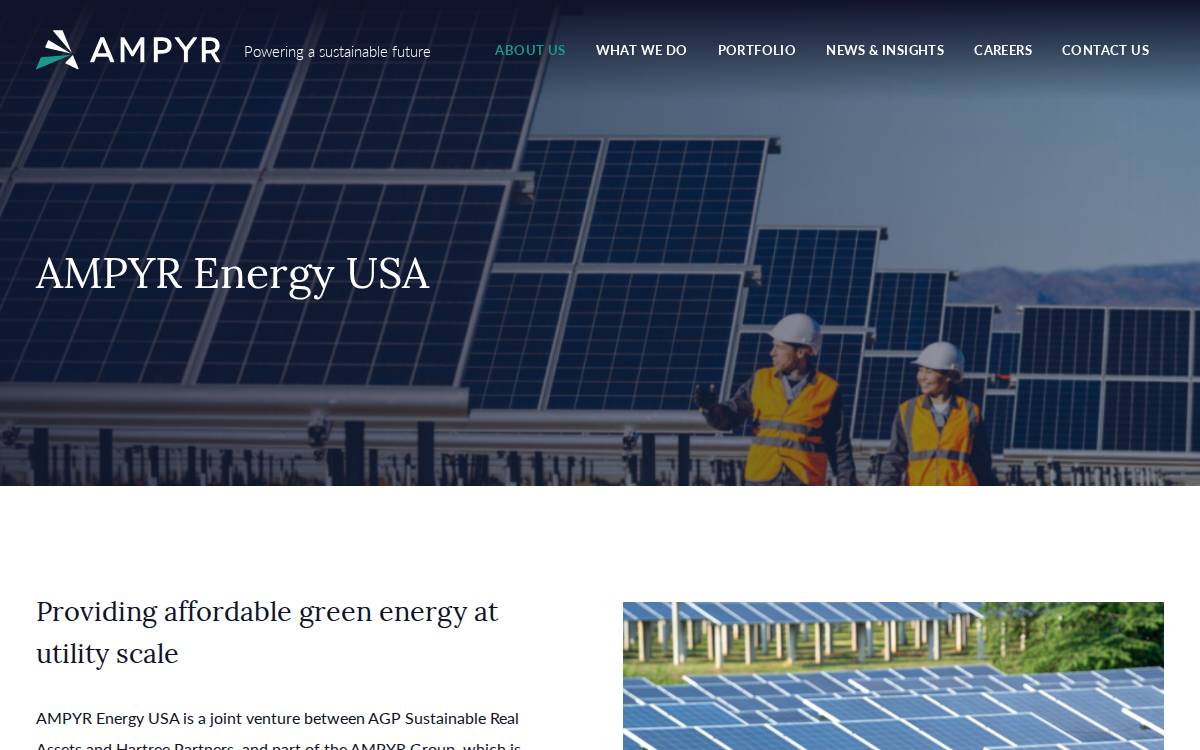 Ampyr Energy I website preview