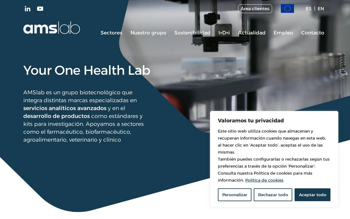 Ams Lab website preview
