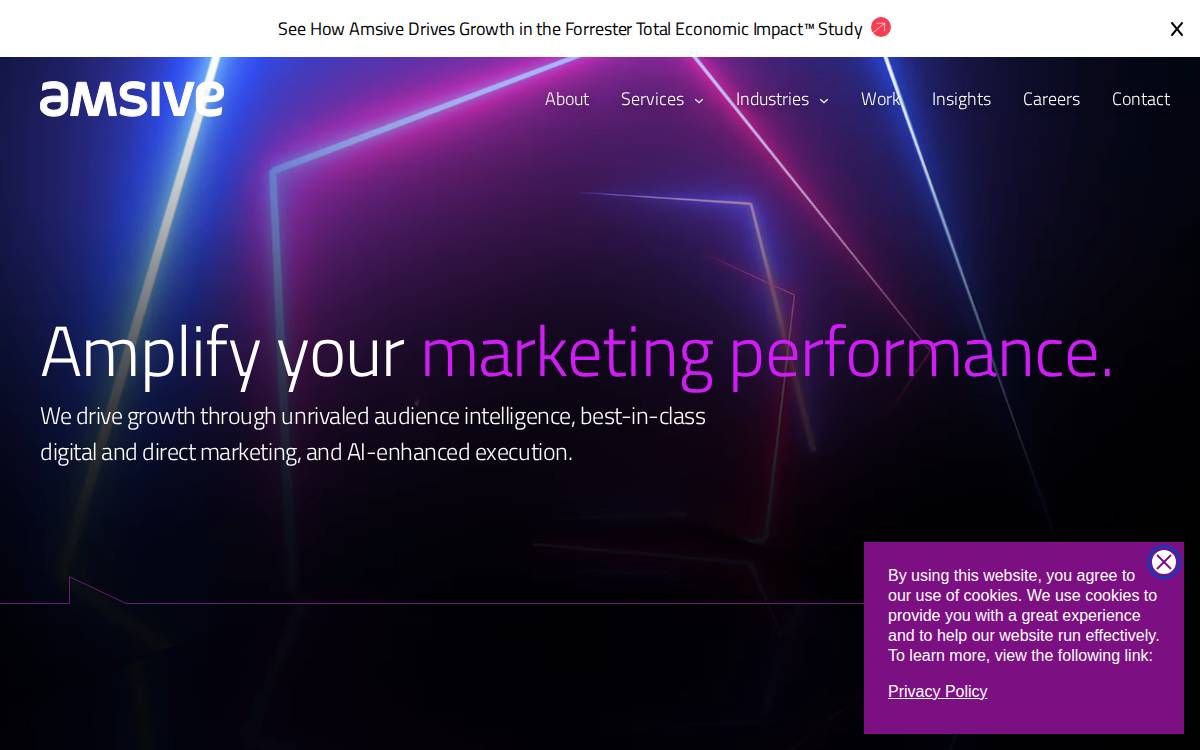 Amsive website preview