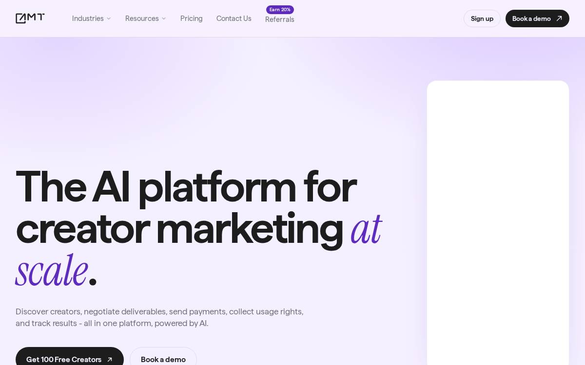 Amt website preview
