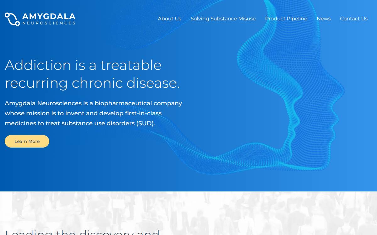 Amygdala Neurosciences website preview