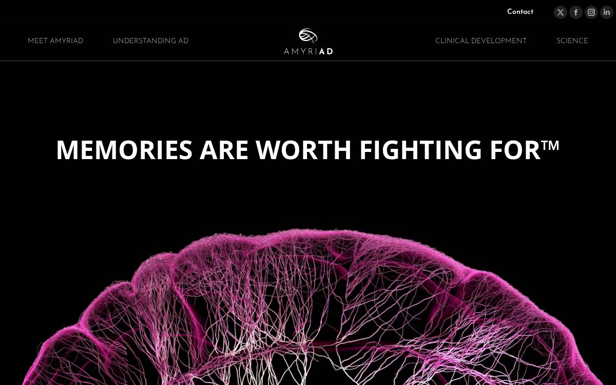 AmyriAD website preview