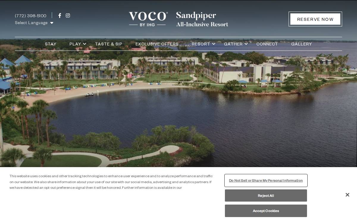 An all-inclusive resort in Port St. Lucie, Florida website preview