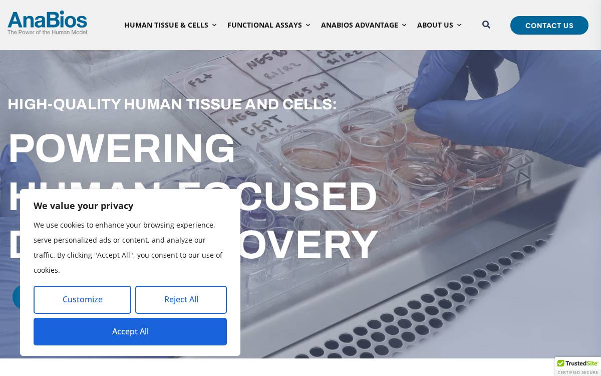 AnaBios website preview