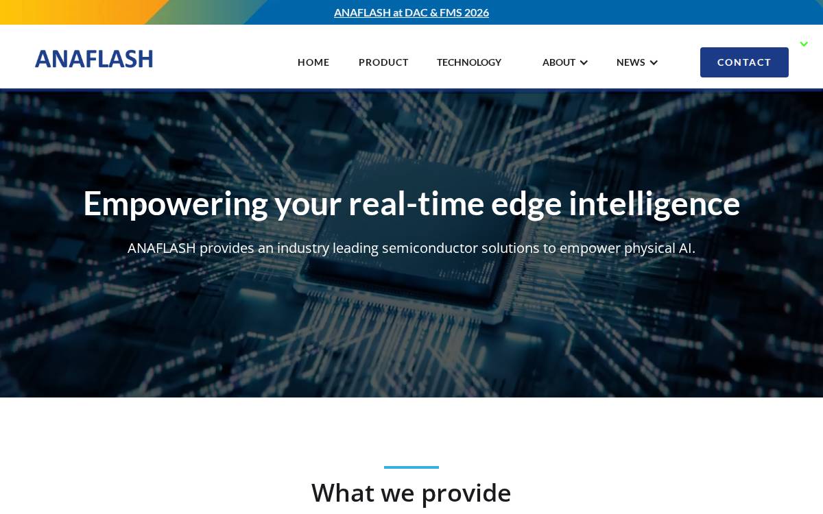 Anaflash website preview